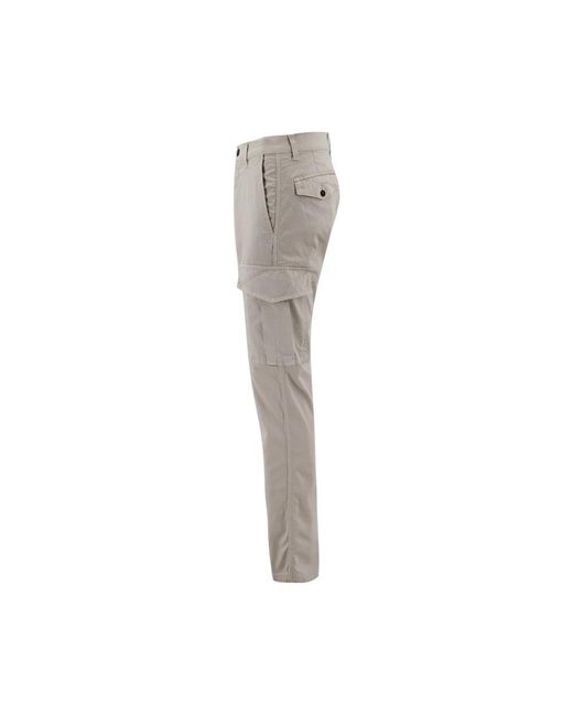 Eleventy Gray Straight Trousers for men