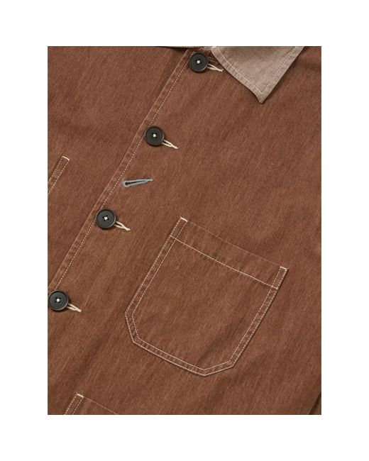 Universal Works Og Bakers Jacket in het Brown voor heren