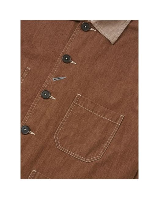 Universal Works Og Bakers Jacket in het Brown voor heren