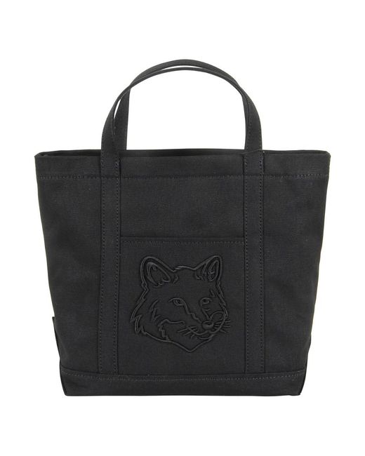 Maison Kitsuné Black Shopping Bags