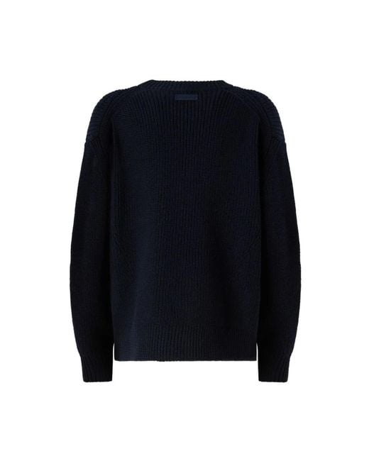 Pinko Blue Round-Neck Knitwear