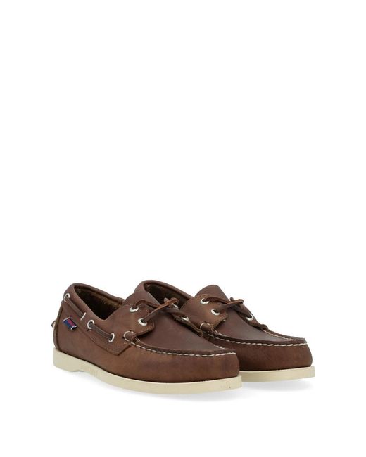 Sebago Brown Boat Shoes for men