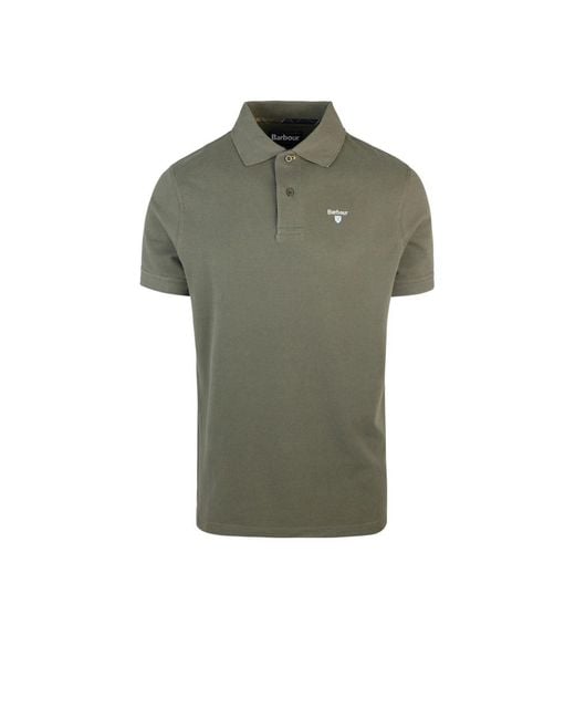 Barbour Green Polo Shirts for men