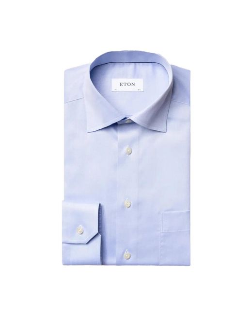 Camicia formale blu super slim di Eton of Sweden in Blue da Uomo