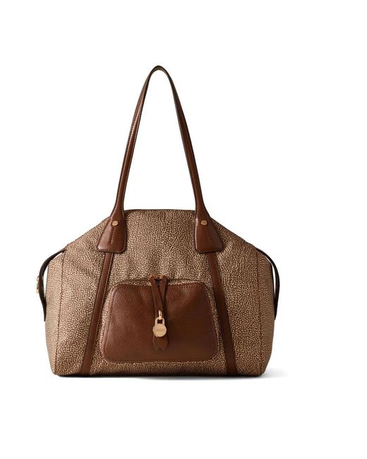 Shoulder Bags di Borbonese in Brown