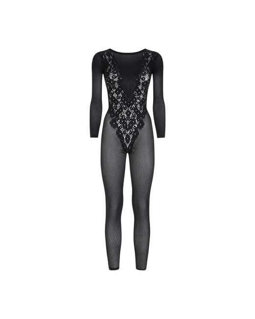 Flower lace jumpsuit di Wolford in Black
