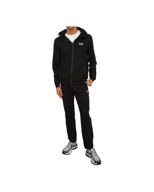 EA7 Fitness ,Zwart ,Katoen Tracksuit in het Black voor heren