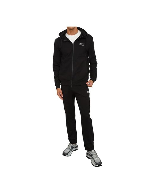 EA7 Fitness ,Zwart ,Katoen Tracksuit in het Black voor heren