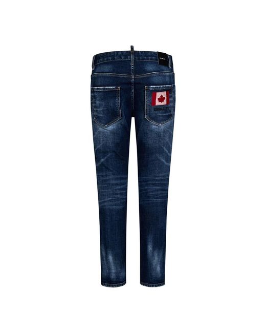 DSquared² Blue Slim-Fit Jeans