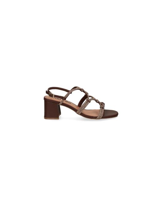 Bibi Lou Brown High Heel Sandals