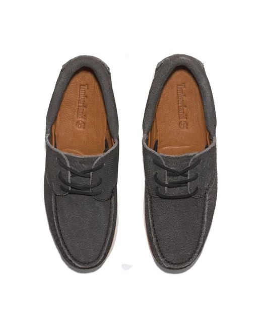 Timberland Wedge Schnür-Bootsschuhe in Black für Herren