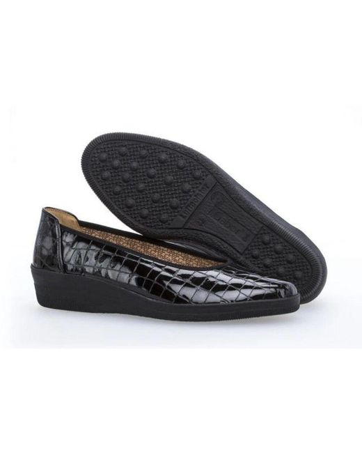 Gabor Black Ballerinas