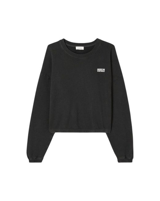 American Vintage Sweatshirts in Black Lyst UK