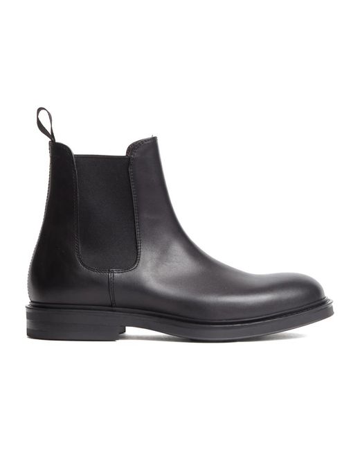Green George Black Chelsea Boots for men
