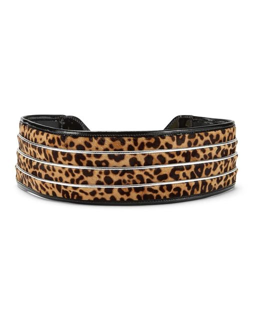 Philipp Plein Leopard Riem in het Black