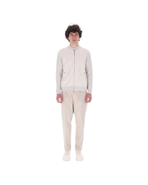 Cardigans Eleventy de hombre de color White