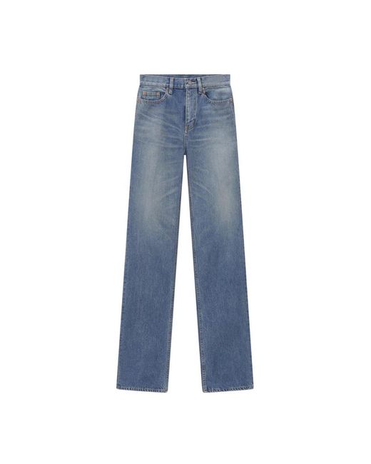 Saint Laurent Blue Straight Fit Jeans