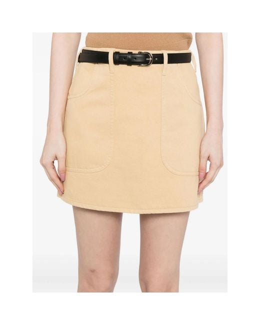 Self-Portrait Natural Short Skirts