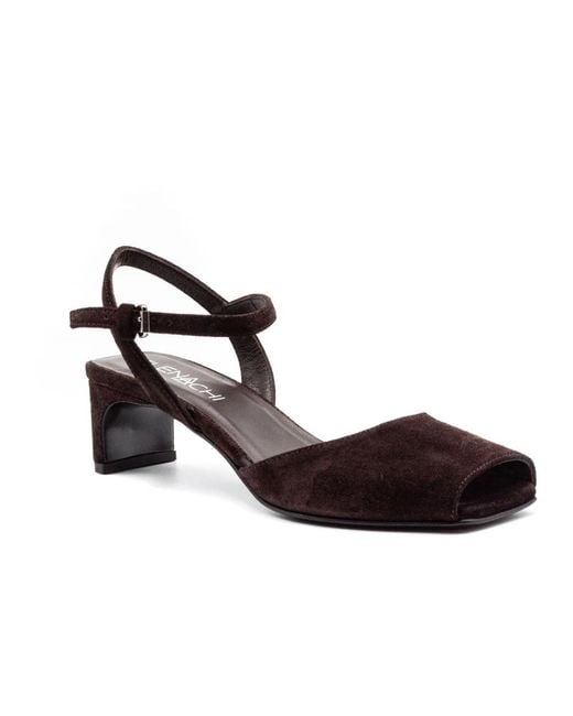 Elena Iachi Brown High Heel Sandals