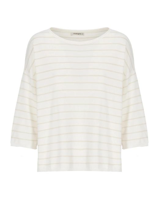 Kangra White Cashmere Knitwear