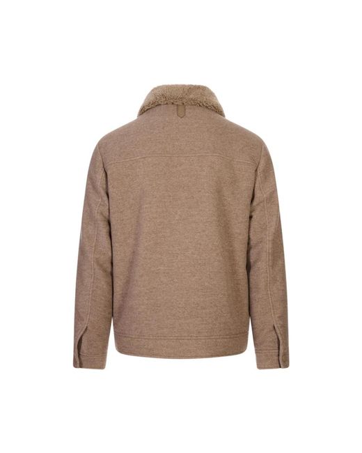 Canali Brown Winter Jackets for men