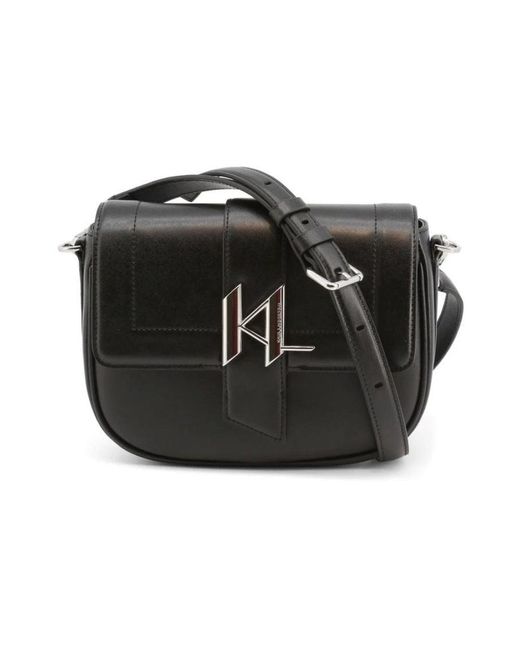 Karl Lagerfeld Black Elegante crossbody-tasche für frauen