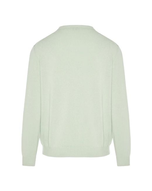 Fedeli Green Round-Neck Knitwear for men