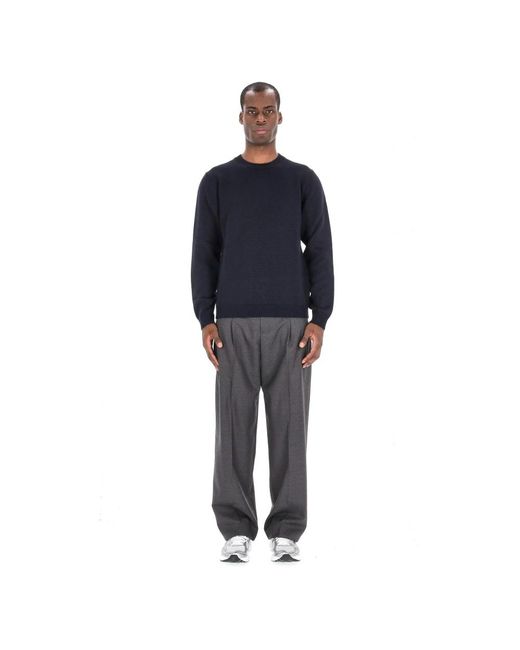 Roberto Collina Blue Round-Neck Knitwear for men