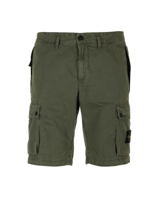 Casual shorts di Stone Island in Green da Uomo