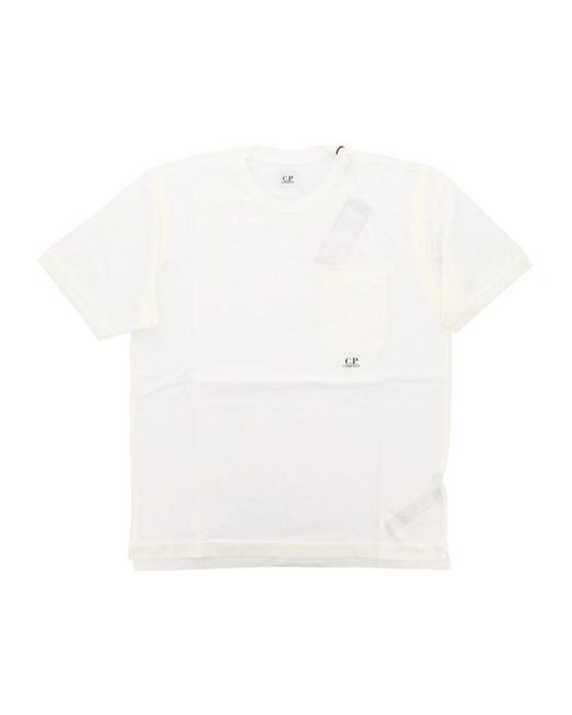 C P Company White T-Shirts for men