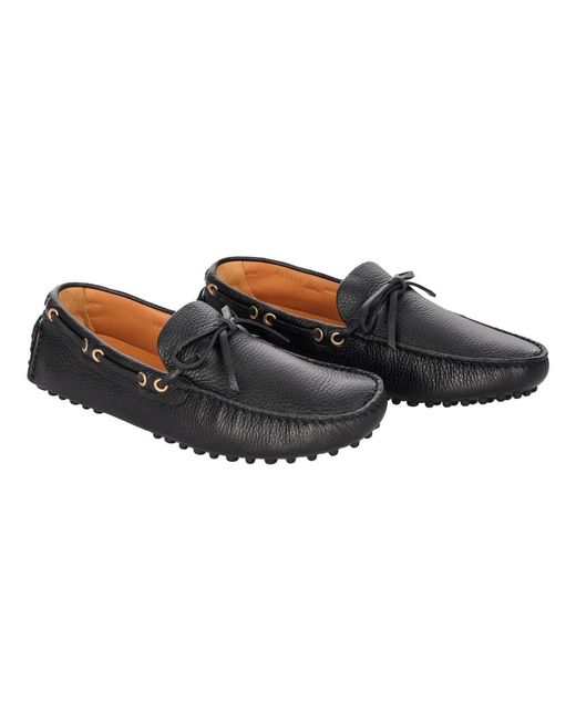 Car Shoe Black Loafers for men