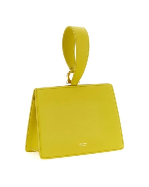 Ferragamo Yellow Clutches