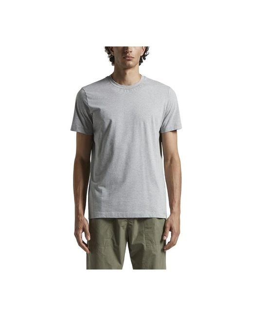 Peserico T-Shirt Aus Weichem Baumwolljersey in Gray für Herren