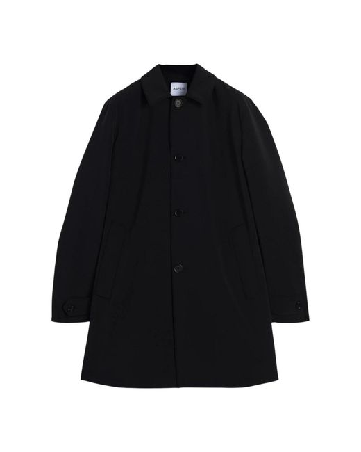 Aspesi Black Single-Breasted Coats for men