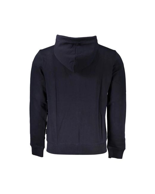 Napapijri Hoodies & Sweatvesten ,Blauw ,Katoen Blauwe Hoodie Van Katoen Voor Mannen in het Blue voor heren