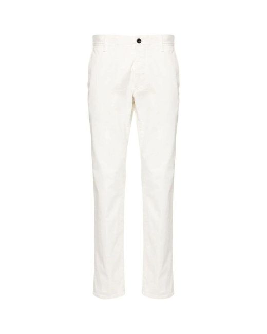 Incotex Lässige baumwollhose in White für Herren