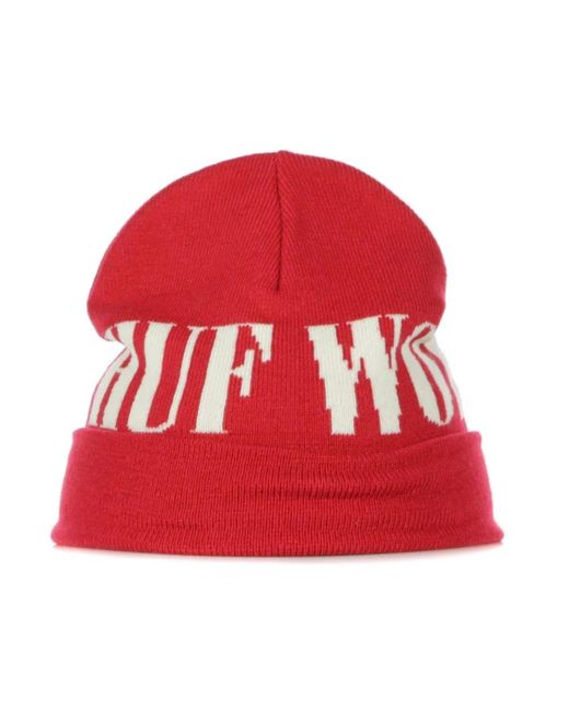 Beanies Huf de hombre de color Red
