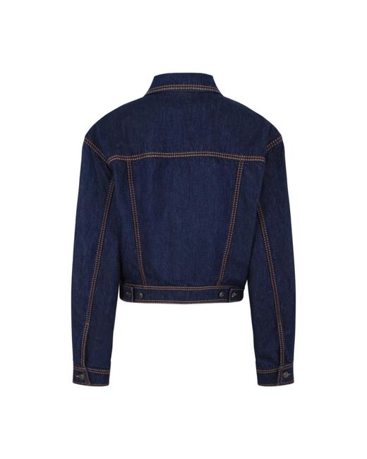 Denim Jackets Versace de color Blue