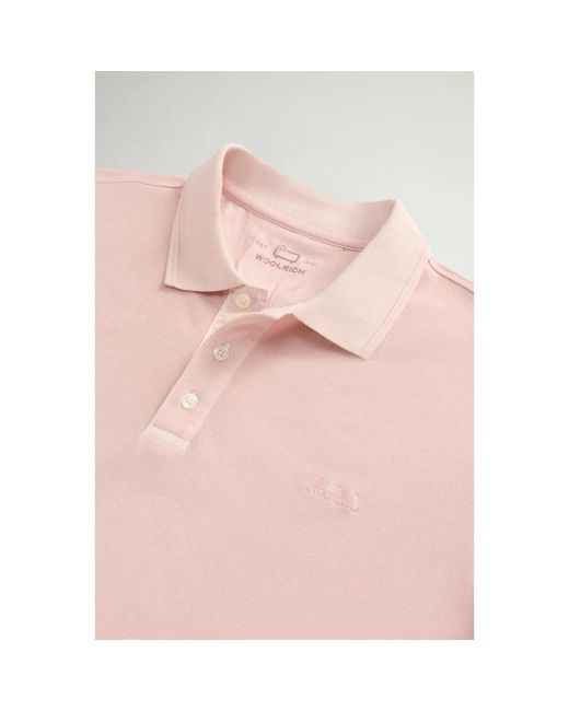 Woolrich Pink Polo Shirts for men