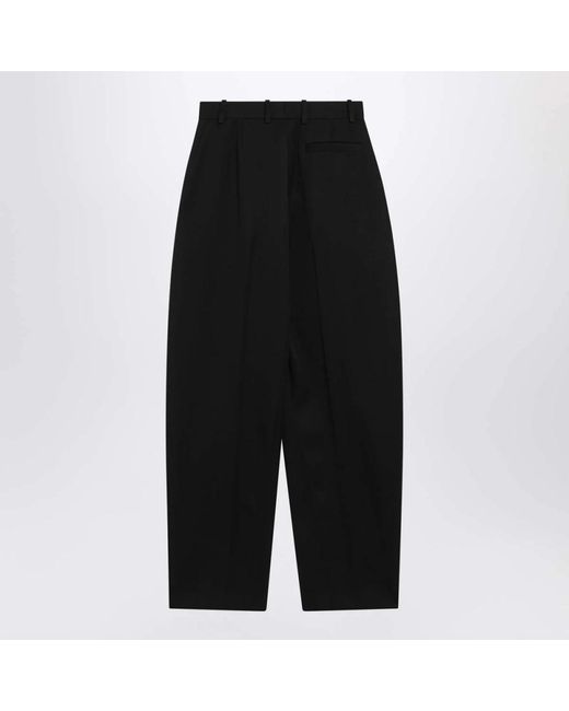 Givenchy Broeken ,Zwart ,Wol Zwarte Wollen Broek in het Black