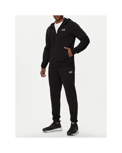 EA7 Fitness ,Zwart ,Katoen Dynamische Stijl Zwart Trainingspak in het Black voor heren