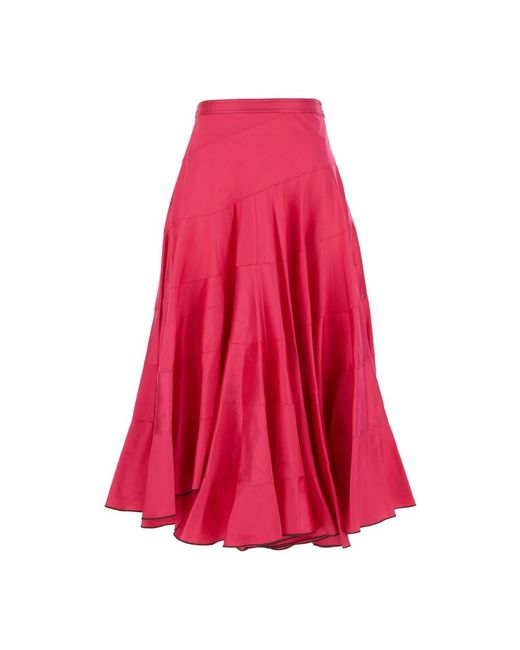 Tory Burch Rokken ,Roze ,Elegante Gonne Jurk Voor Vrouwen in het Red