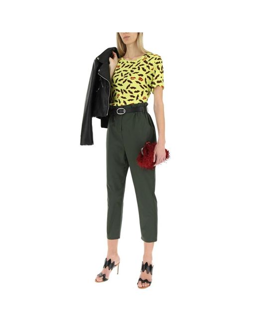 Aspesi Green Cropped Trousers