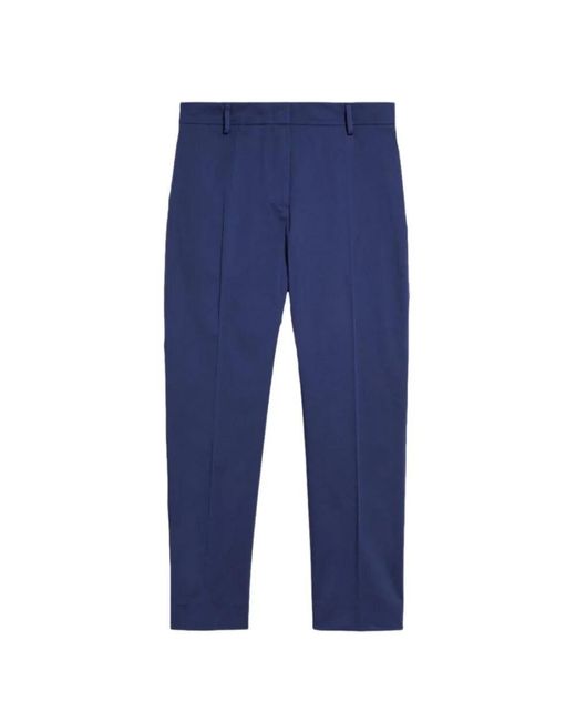 Weekend by Maxmara Blue Blaue Zigarettenhose Slim Fit