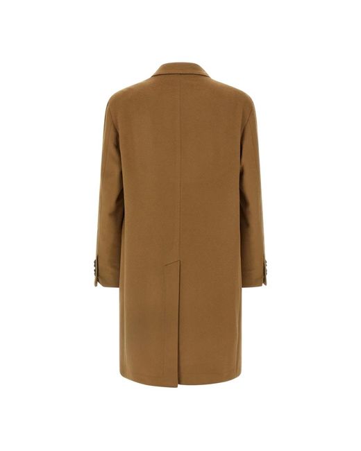Tagliatore Brown Double-Breasted Coats for men