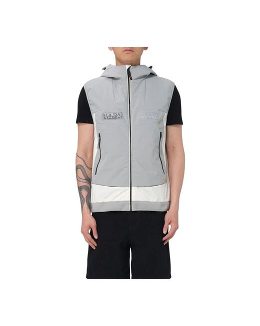 Napapijri Gray Vests for men