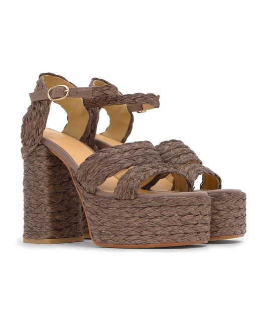 Castaner Brown High Heel Sandals