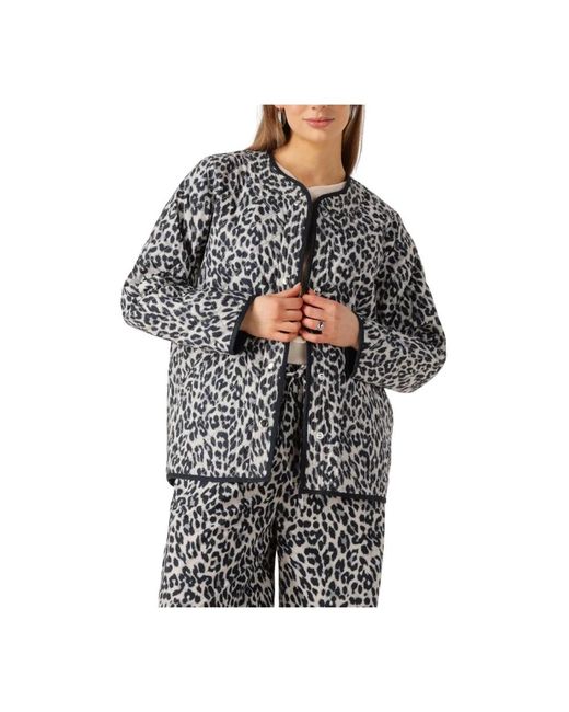Lolly's Laundry Lilyll Quilted Jacket Ls in het Gray