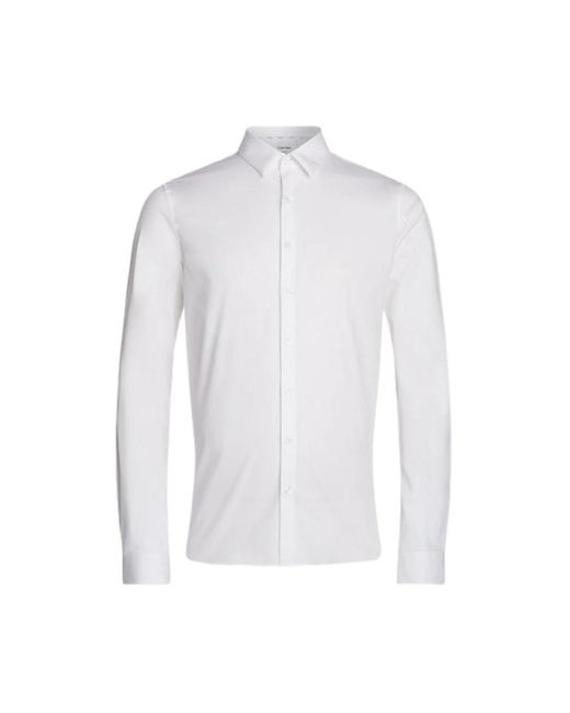 Calvin Klein White Formal Shirts for men