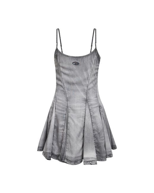 DIESEL Gray Short Dresses